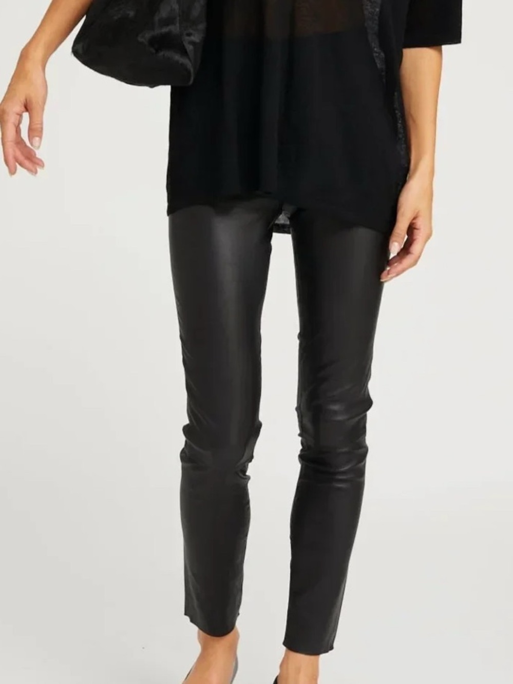 SPRWMN Leather ankle Pants